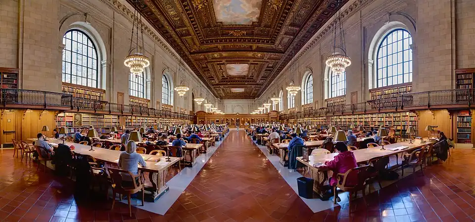 Image 78The research room at the New York Public Library (from Portal:Architecture/Academia images)