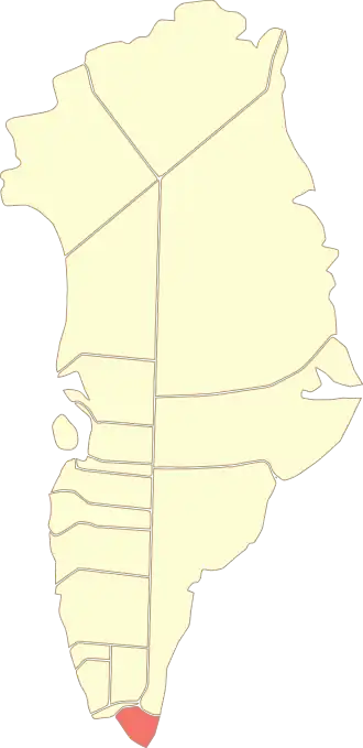 Location of the municipality in Greenland