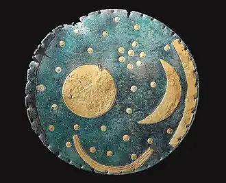 Image 33The Nebra sky disk, Germany, 1800–1600 BC (from History of astronomy)