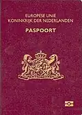 Dutch passport cover as issued 2006 biometric