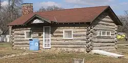 Nehawka's 1934 log cabin library is listed in the National Register of Historic Places.[1]
