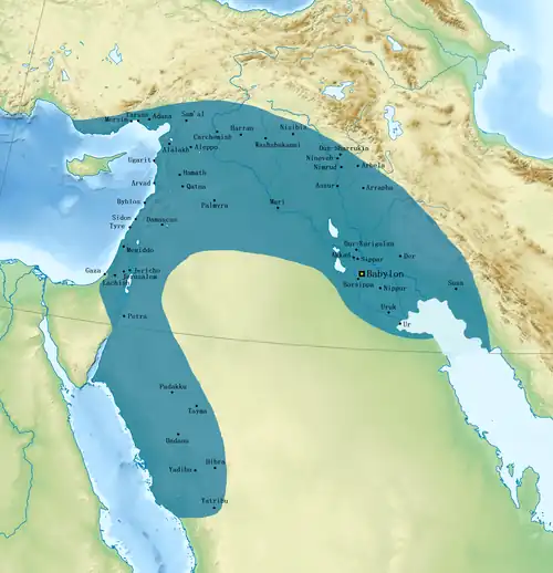 The Neo-Babylonian Empire under Nabonidus (r. 556–539 BC) Neo-Babylonian Empire at its greatest territorial extent.