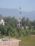 Nepal Telecom Tower at Bhimdatta Municipality, Kanchanpur.