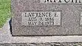 Grave of Lawrence E. Mitchner, the last remaining resident of New Burlington