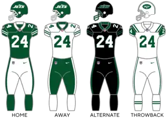 New York Jets uniforms