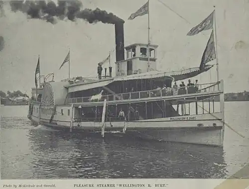 "Pleasure Steamer Wellington R. Burt" from Picturesque Maumee, 1892