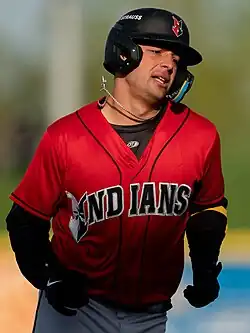 Nick Yorke of the Indianapolis Indians running around the bases