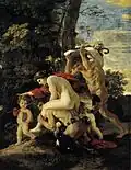 "Bacchic Scene" by Nicolas Poussin