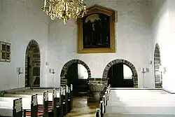 Nave and old font