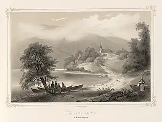 Old drawing of the church