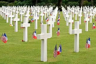 The Normandy American Cemetery and Memorial near Colleville-sur-Mer