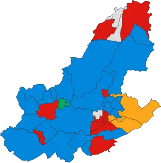 2019 results map