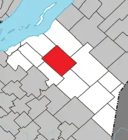 Location within La Matapédia RCM