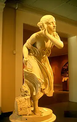 Randolph Rogers, Nydia, the Blind Flower Girl of Pompeii, 1856