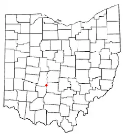 Location of Mount Sterling, Ohio