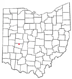 Location of Northridge, Clark County, Ohio