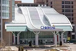 A view of the Atrium at Oklahoma Children's Hospital.