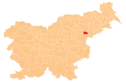 The location of the Municipality of Poljčane