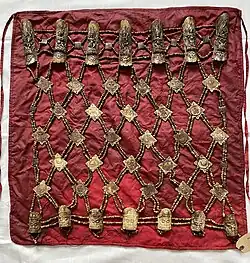 A ceremonial priest's yak bone apron