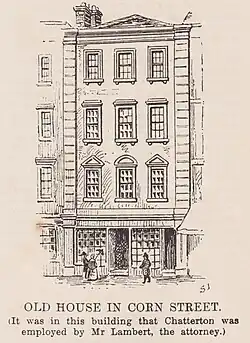 Old House in Corn Street, 1908