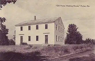 Old Porter Meeting House (built 1828), c. 1922