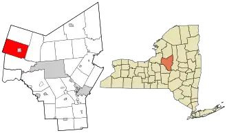 Location in Oneida County and the state of New York.