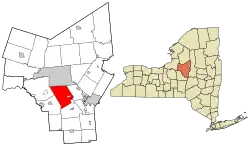 Location in Oneida County and the state of New York