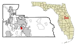 Location in Orange County and the state of Florida