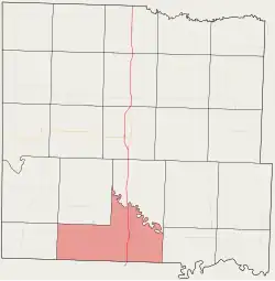 Location in Bates County