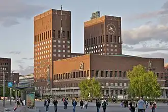 Oslo City Hall; architects: Arnstein Arneberg and Magnus Poulsson