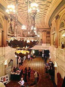Orpheum Theatre lobby from above.
