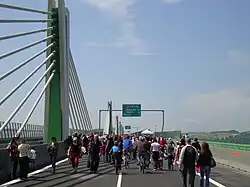 opening of the D1 motorway viaduct in Považská Bystrica