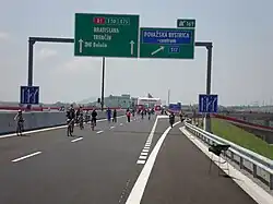 opening of the D1 motorway viaduct in Považská Bystrica