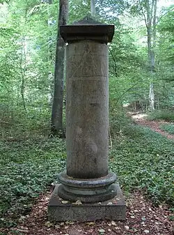 Memorial stone for Ove Gjedde, made from marble by Johannes Wiedewelt