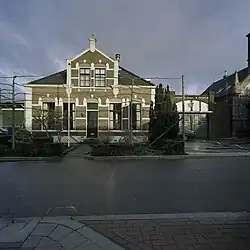 School with teacher's house