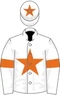 White, Orange star, armlets and star on cap