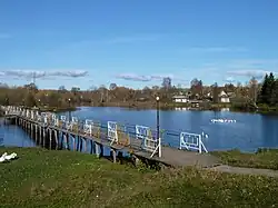 Pond and village, Soskovsky District