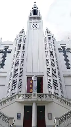 The 53-metre (174 ft) tall bell tower