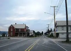 PA 866 southbound in Curryville