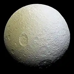 Tethys—Trailing hemisphere—Standard processing (11 April 2015).