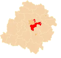 Location within the voivodeship