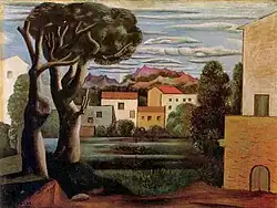 Pablo Picasso, 1919, Paysage (Landscape with Dead and Live Trees), oil on canvas, 49.4 x 65.4 cm, Bridgestone Museum of Art, Tokyo