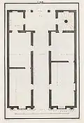 Floor plan of the palace (drawing by Ottavio Bertotti Scamozzi, 1776)
