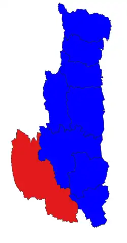 Location in Paletwa District in Chin State (red)