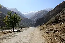Pamir highway in Tajikistan