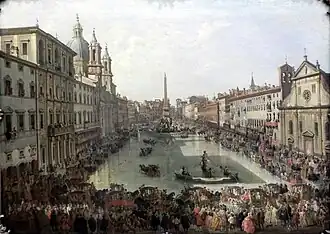 Piazza Navona, Rome (1756), oil on canvas, Landesmuseum Hannover