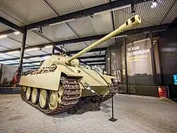 Panther tank at the Overloon War Museum, which was knocked out by the 2nd Battalion, East Yorkshire Regiment during the battle