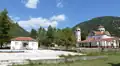 View of the square of the new village of Paos, Achaia.