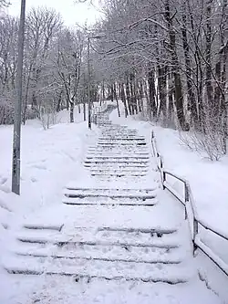 Stairs to the hill