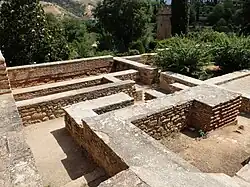 Remains of the hammam (bathhouse) on the east side of the palace
